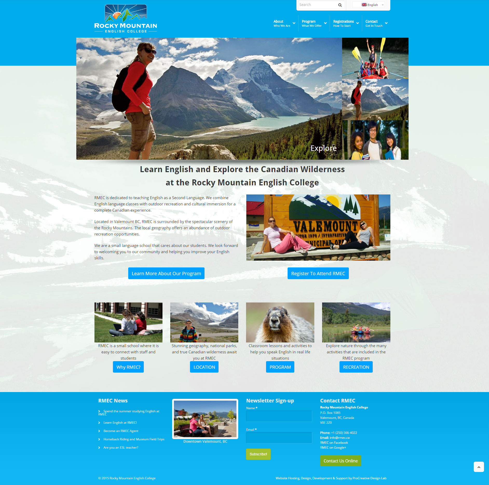 Rocky Mountain English College (RMEC) | ProCreative Labs